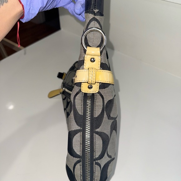 Coach Monogram Black and Grey Tote Bag - Picture 10 of 14